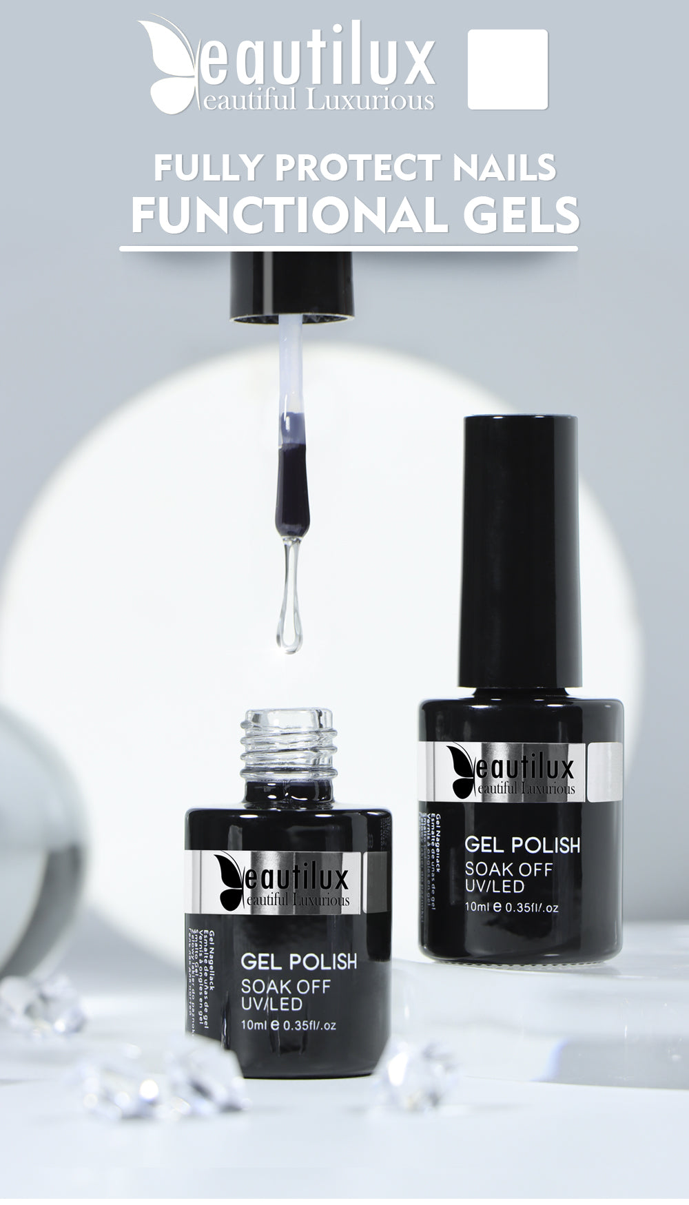 Beautilux Prep & Finish Free HEMA – Gamme Professionnelle Gel Polish