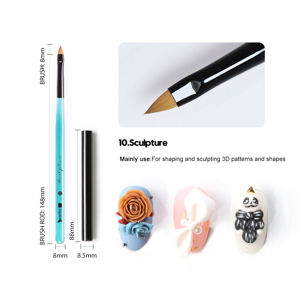 Pinceaux Nail Art Professionnels Beautilux