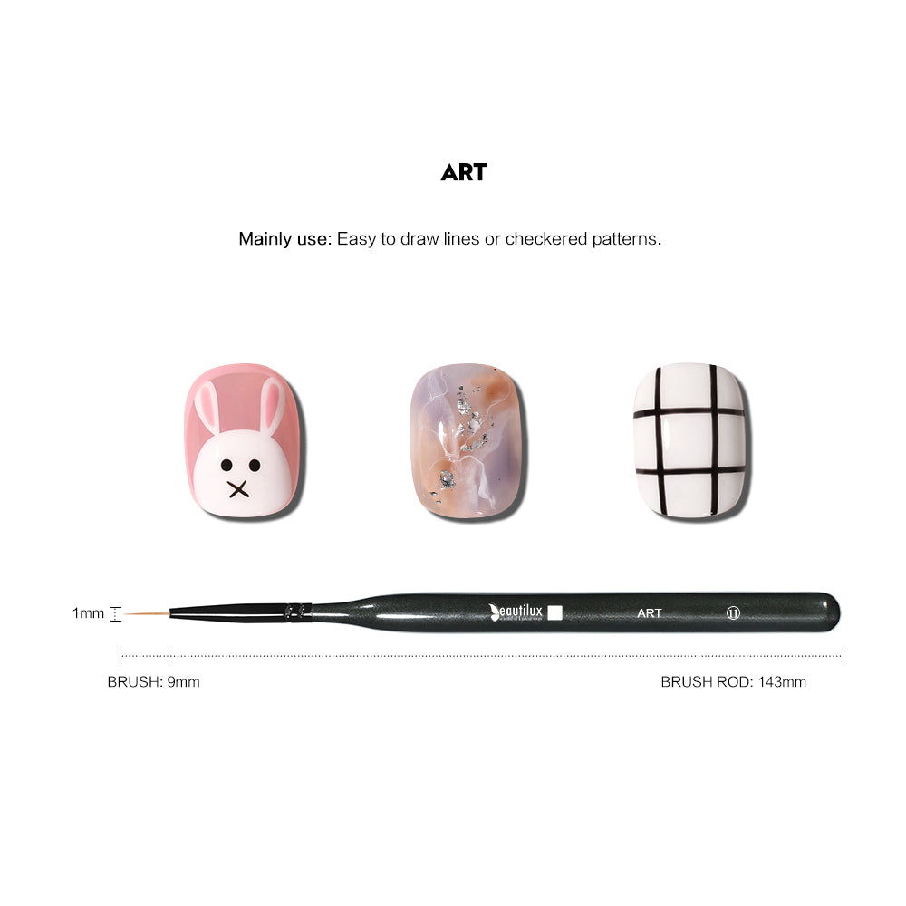Pinceaux Nail Art Professionnels Beautilux