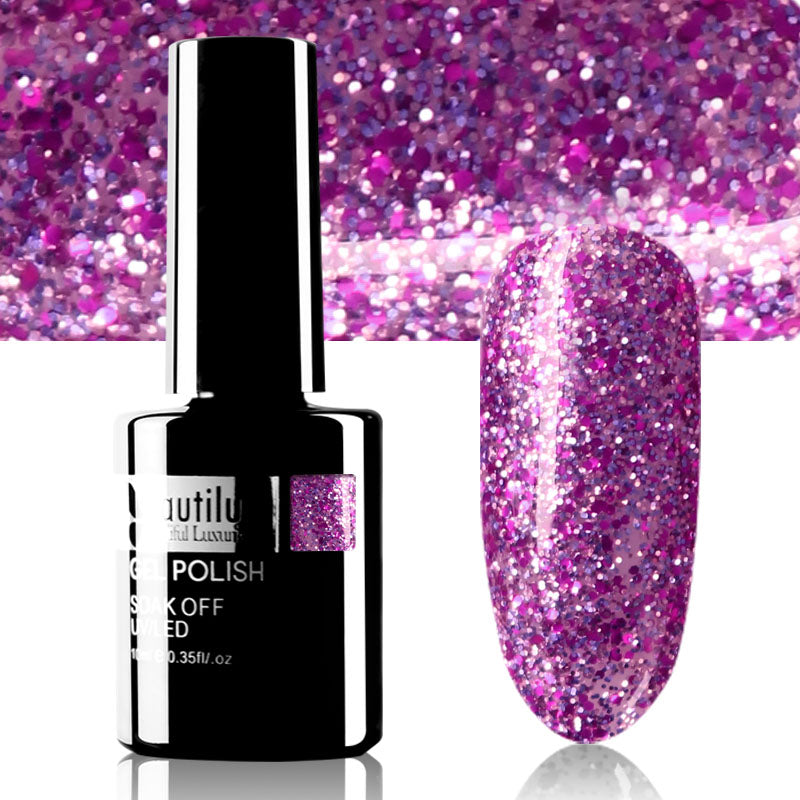 Vernis Semi-Permanent Pailleté Beautilux de B-121 à B-168