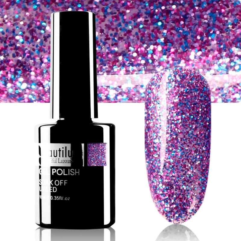 Vernis Semi-Permanent Pailleté Beautilux de B-121 à B-168