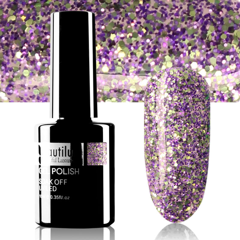 Vernis Semi-Permanent Pailleté Beautilux de B-121 à B-168