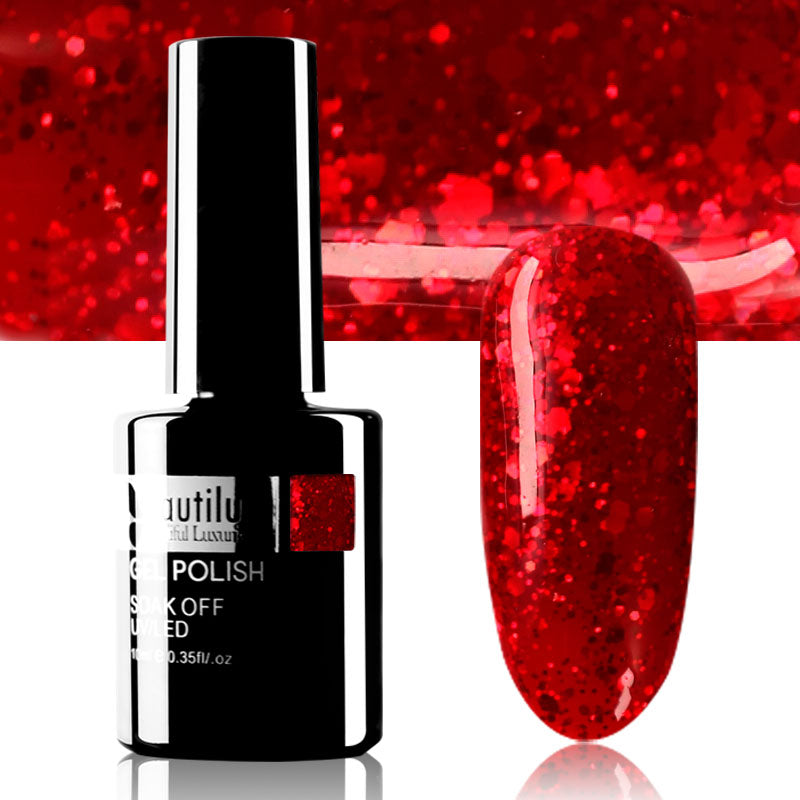 Vernis Semi-Permanent Pailleté Beautilux de B-121 à B-168