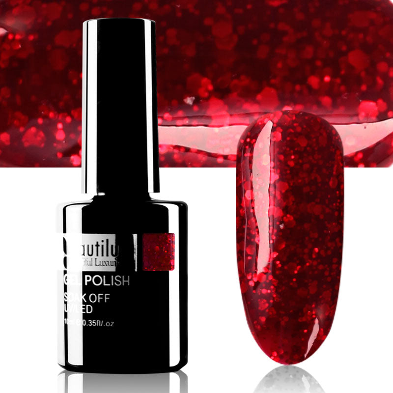 Vernis Semi-Permanent Pailleté Beautilux de B-121 à B-168