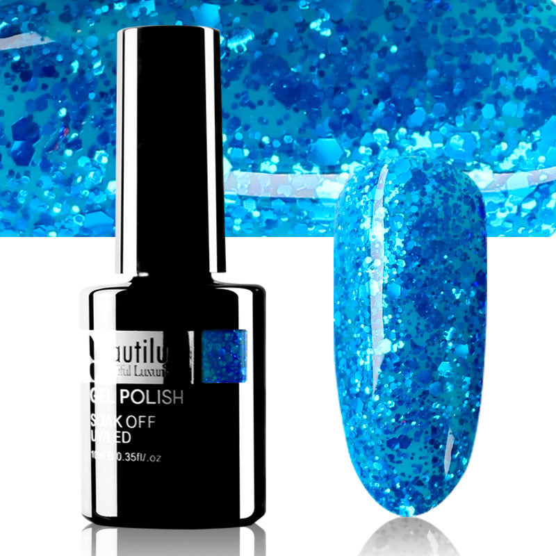 Vernis Semi-Permanent Pailleté Beautilux de B-121 à B-168