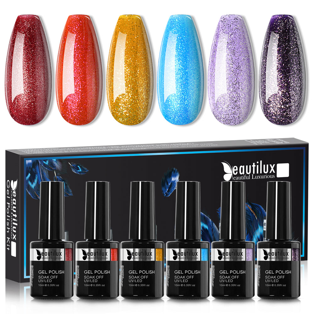 Kit de 6 VSP Beautilux collection paillette B 121 à 168
