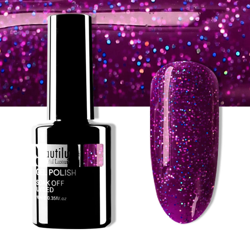 Vernis Semi-Permanent Pailleté Beautilux de B-121 à B-168