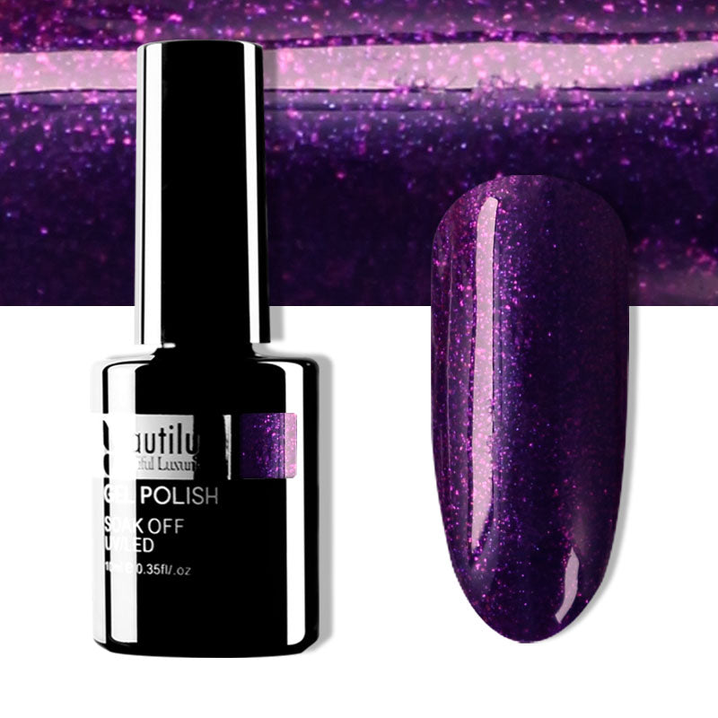Vernis Semi-Permanent Pailleté Beautilux de B-121 à B-168