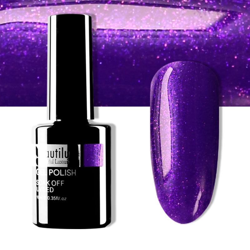 Vernis Semi-Permanent Pailleté Beautilux de B-121 à B-168