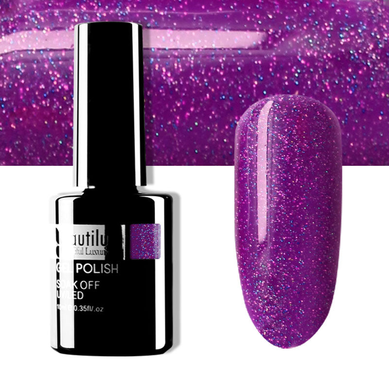 Vernis Semi-Permanent Pailleté Beautilux de B-121 à B-168