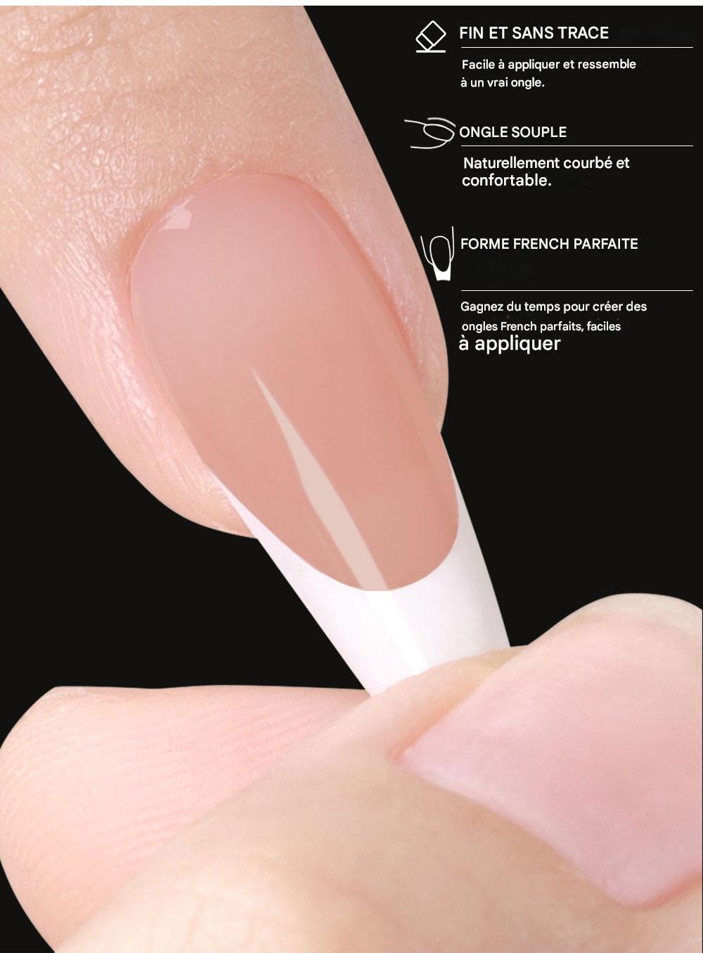 Capsules Ongles Beautilux – Pose Américaine Ombre ou French – 280 pièces