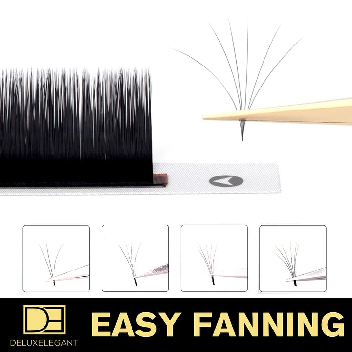 Extensions de Cils Easy Fanning DE® – 12 Rangées – Longueurs Mixtes