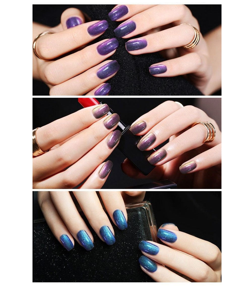 Vernis Gel Pailleté Beautilux – Effets Holographique, Opale & Aurora – 10ml