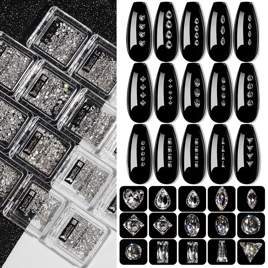 💎 Beautilux bijoux pour ongles – Mini Cubic Zirconia ZF