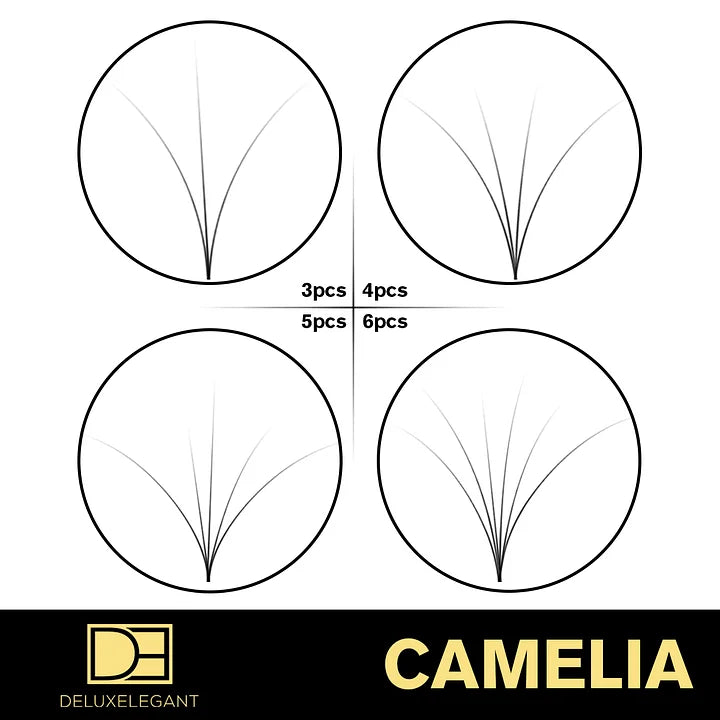Extensions de Cils Camelia DE® – 12 Rangées – Longueurs Mixtes (8 à 14 mm)