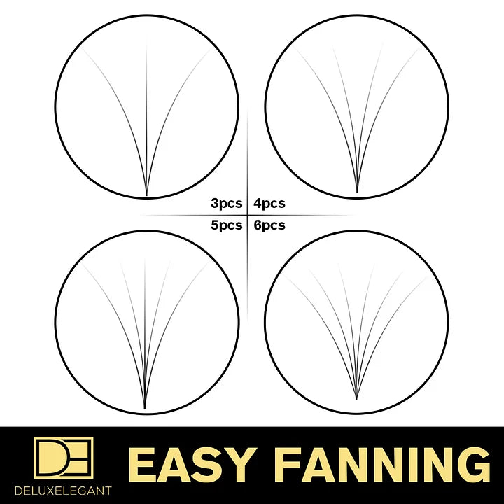 Extensions de Cils Easy Fanning DE® – 12 Rangées – Longueurs Mixtes
