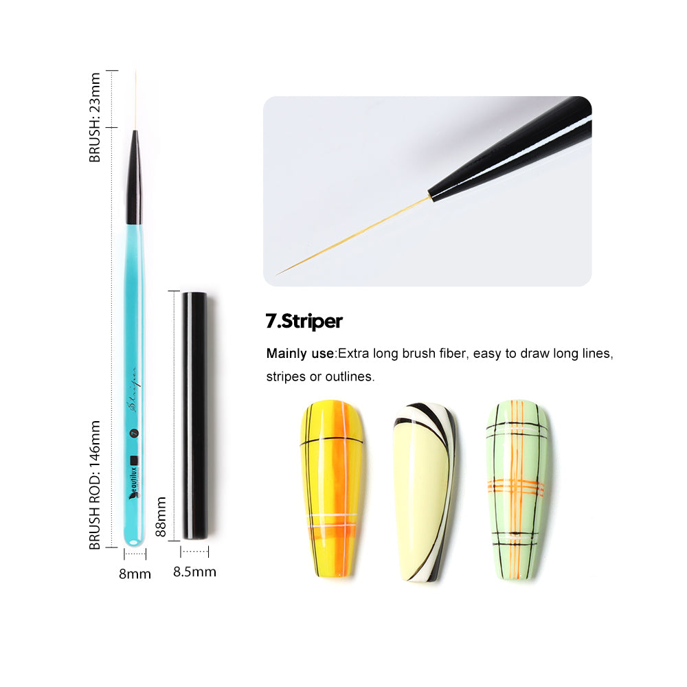 Pinceaux Nail Art Professionnels Beautilux
