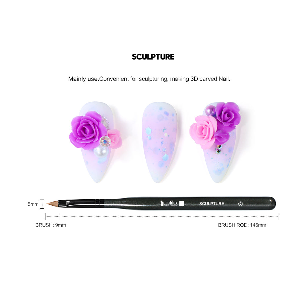 Pinceaux Nail Art Professionnels Beautilux