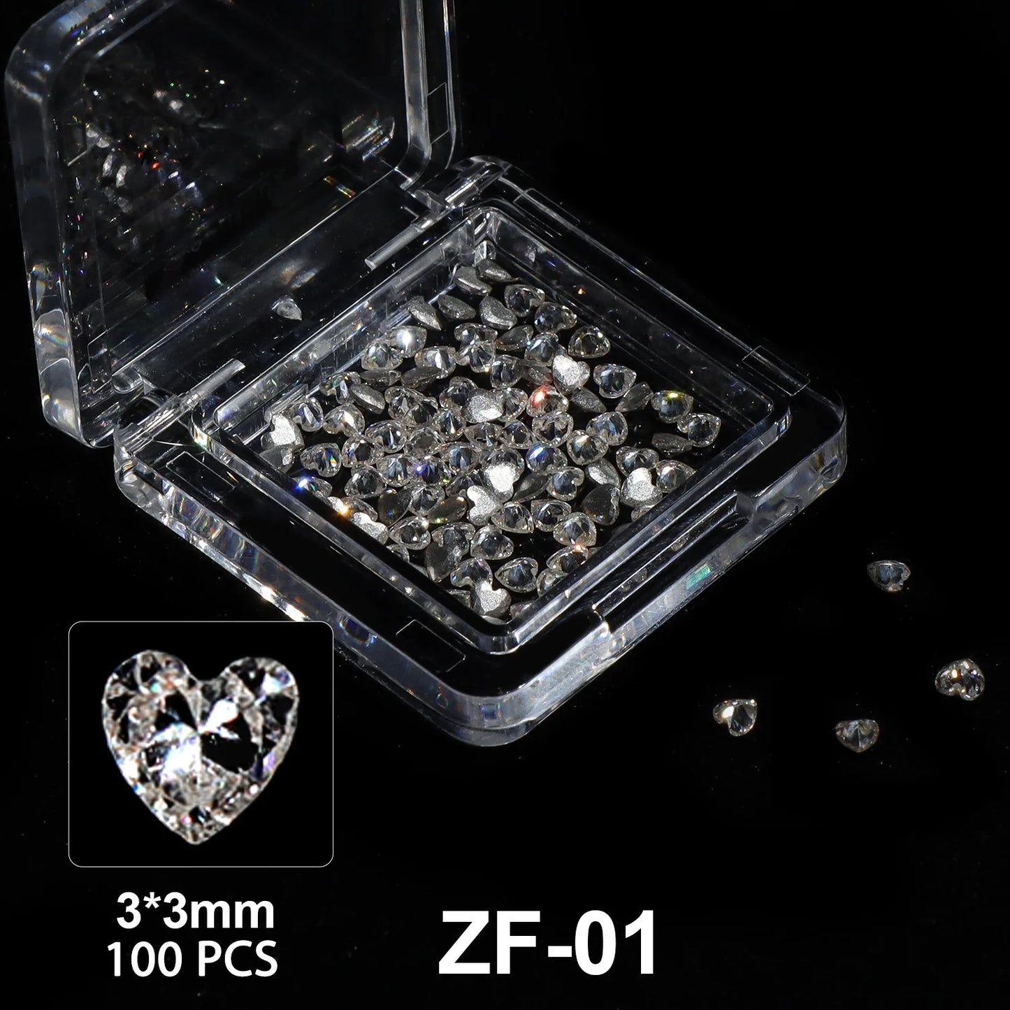 💎 Beautilux bijoux pour ongles – Mini Cubic Zirconia ZF