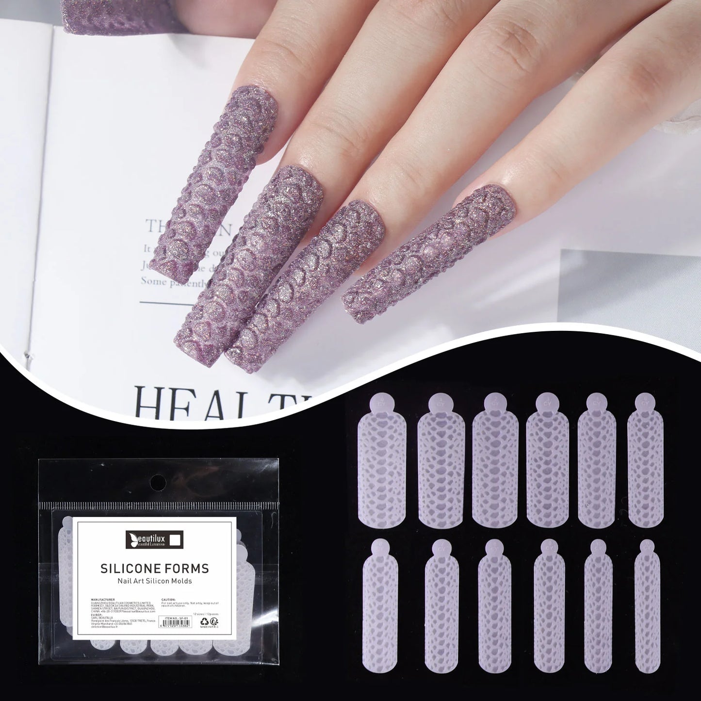 Formes et Films en Silicone Beautilux | Nail Art Professionnel & Manucure Russe