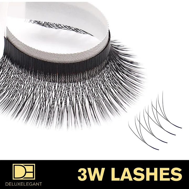 Extensions de Cils Volume 3W DE® – 12 Rangées – Longueurs Mixtes (8 à 13 mm)