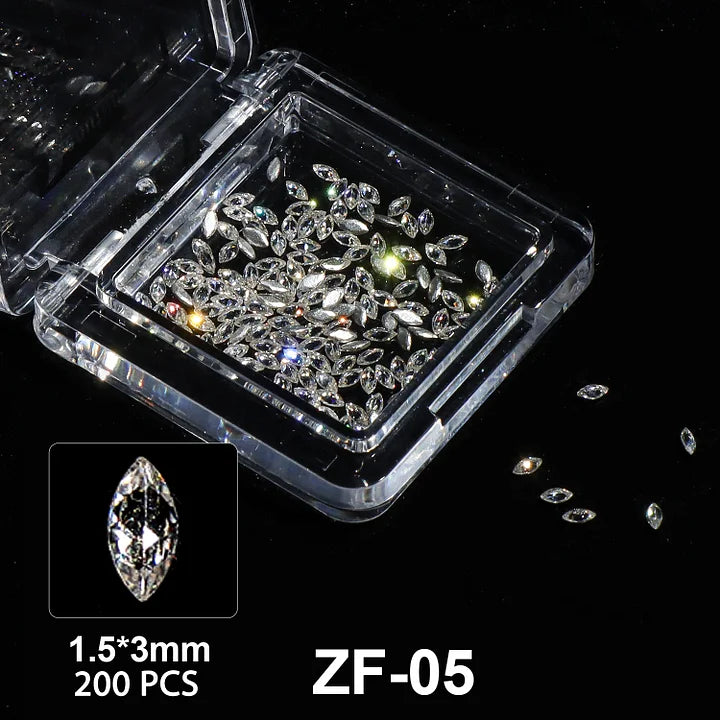 💎 Beautilux bijoux pour ongles – Mini Cubic Zirconia ZF