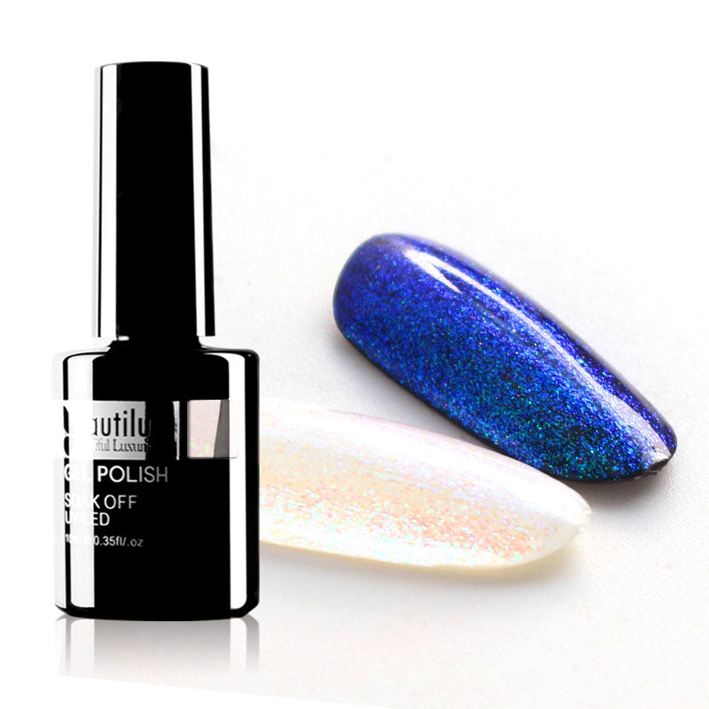 Vernis Gel Pailleté Beautilux – Effets Holographique, Opale & Aurora – 10ml