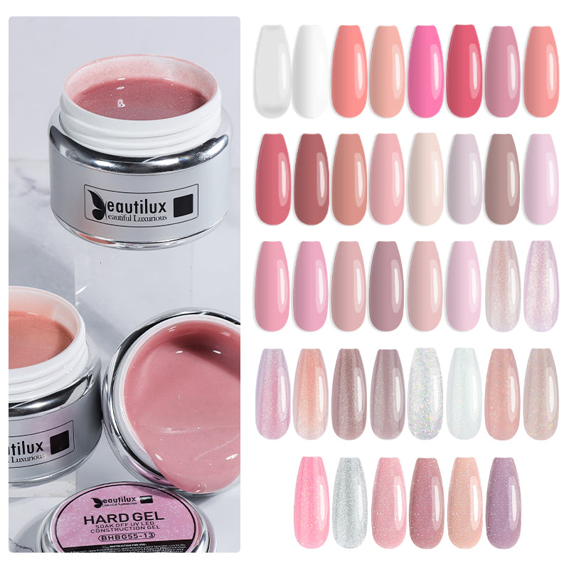 Gel de Construction Dur Beautilux | BHBG 55g, 10g