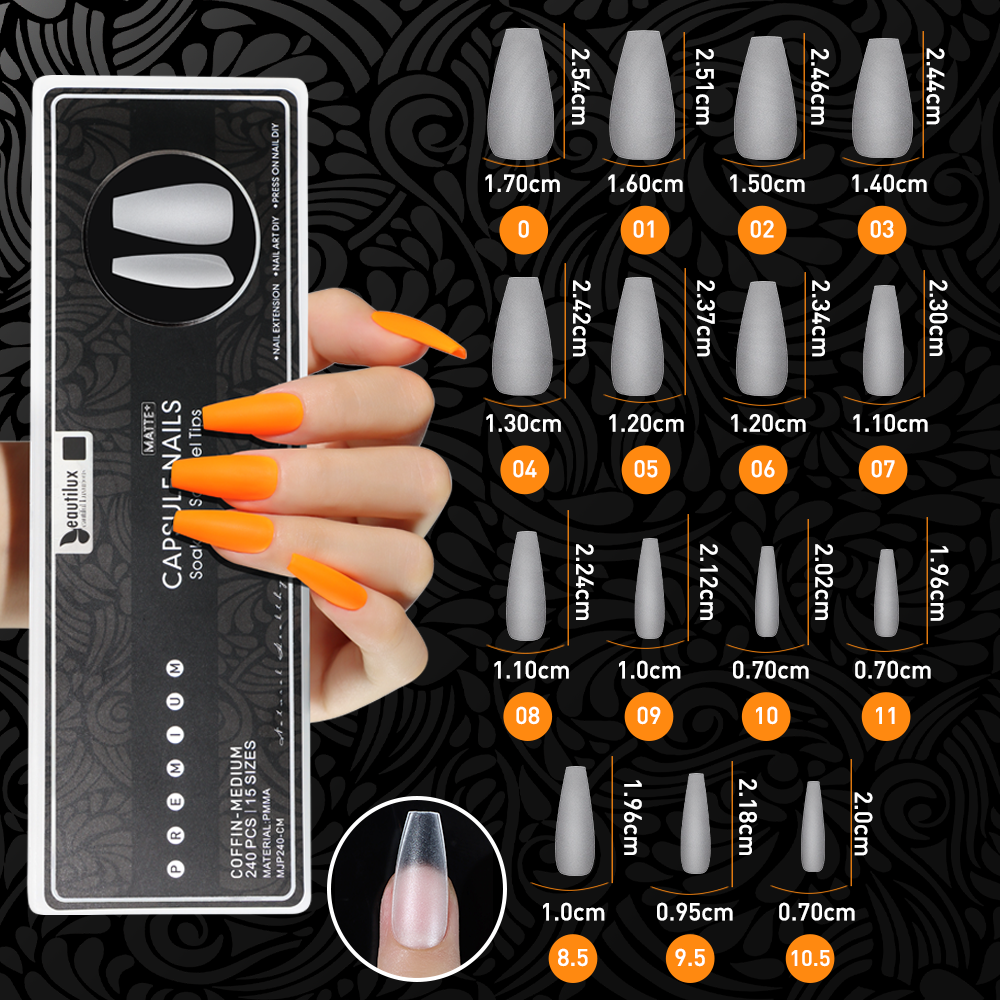 Beautilux Professionnel Capsules Matte + Colle & Remover