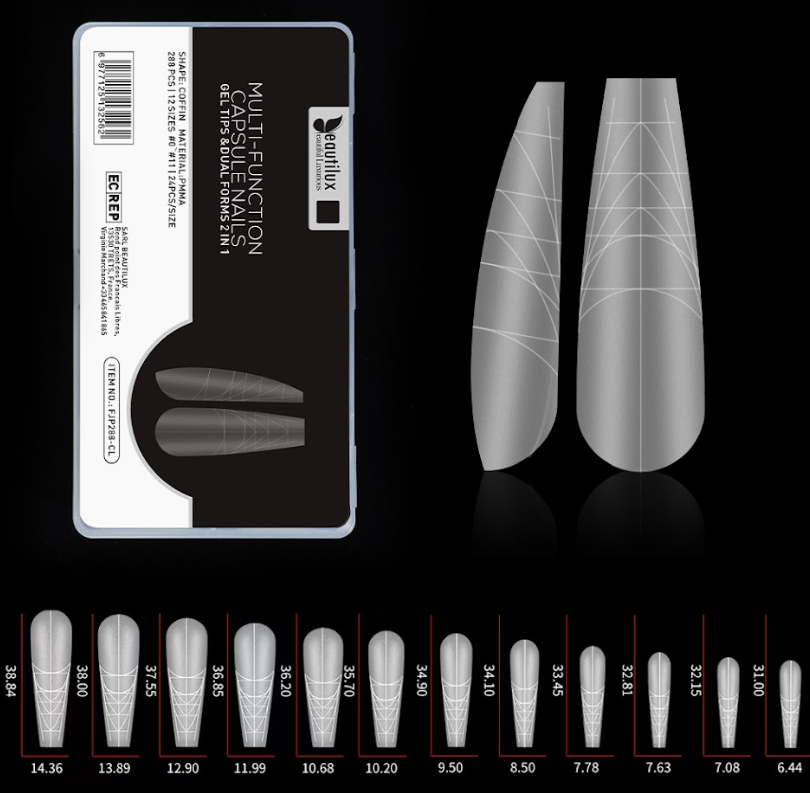 Capsules pour Ongles PMMA – Ultra-fines & Sans Limage – Beautilux