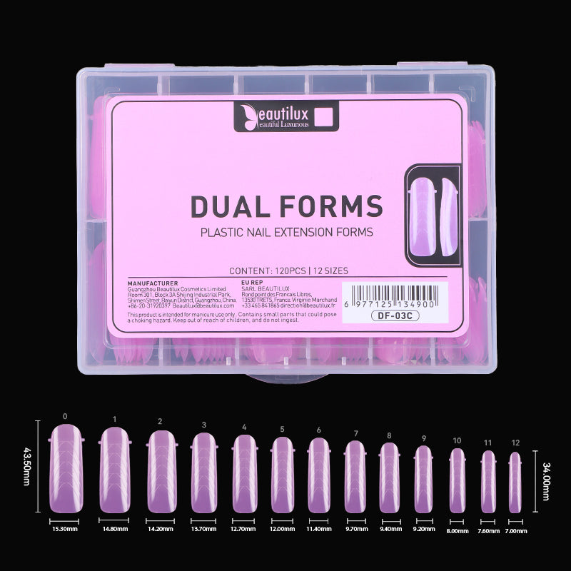 Beautilux Dual Forms pour Extension d’Ongles