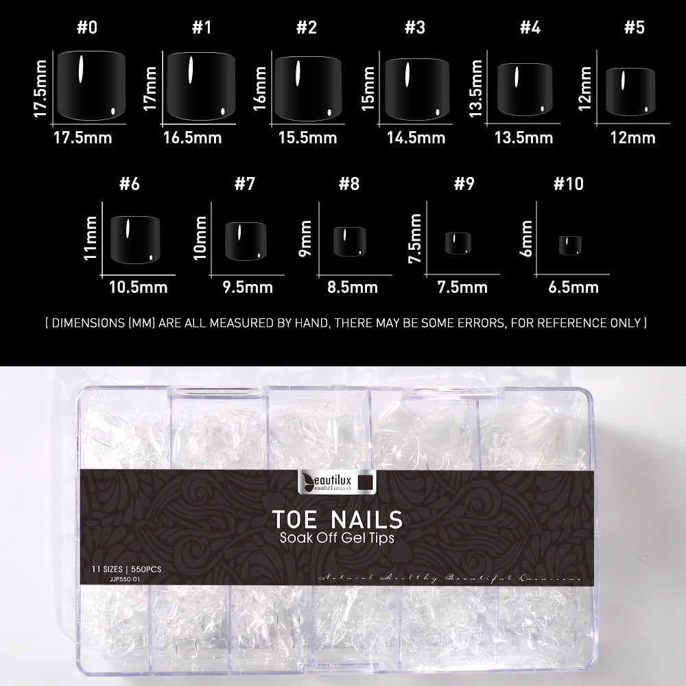 Beautilux Capsules pour Ongles dâOrteils