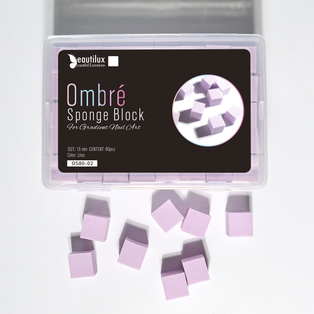 Bloc Éponge pour Nail Art Ombré – 80 pièces/boîte | Beautilux
