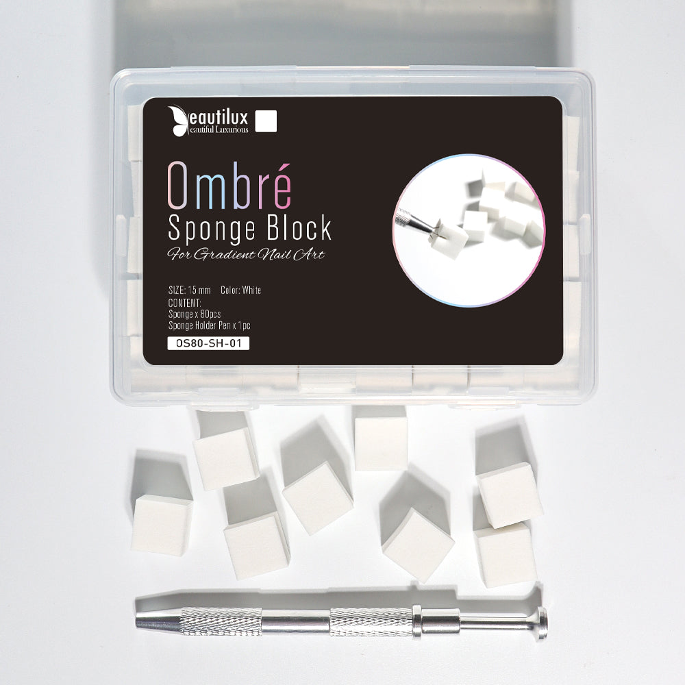 Bloc Éponge pour Nail Art Ombré – 80 pièces/boîte | Beautilux