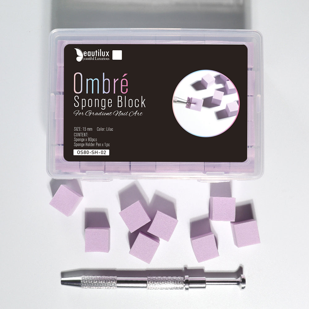Bloc Éponge pour Nail Art Ombré – 80 pièces/boîte | Beautilux