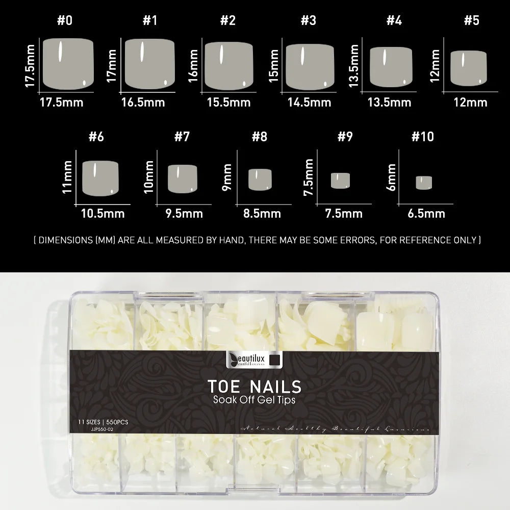 Beautilux Capsules pour Ongles dâOrteils