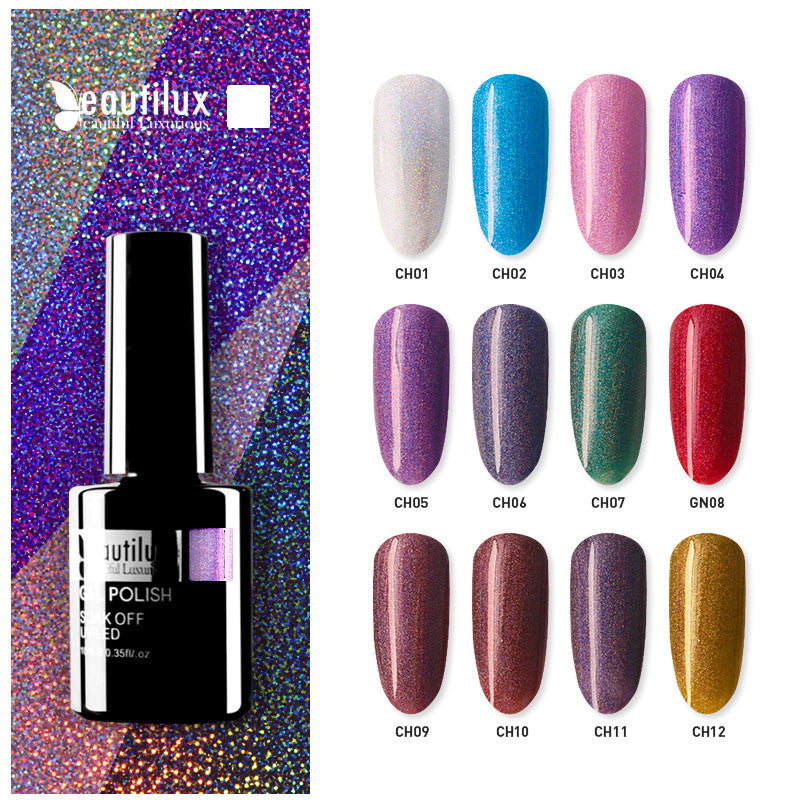 Holographic Nail Gel Polish 10ml CH-01_12