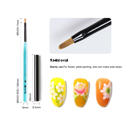 Professional Nail Art Brush-CRYSTAL BLUE CBNB-09