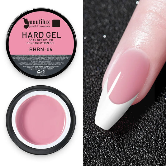 Beautilux BHBN-06 Builder Gel - Powder Pink Self-Leveling for a Perfect Manicure