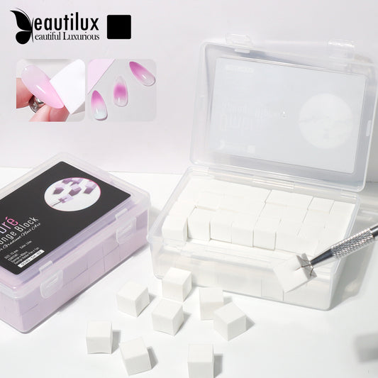 Bloc Éponge pour Nail Art Ombré – 80 pièces/boîte | Beautilux