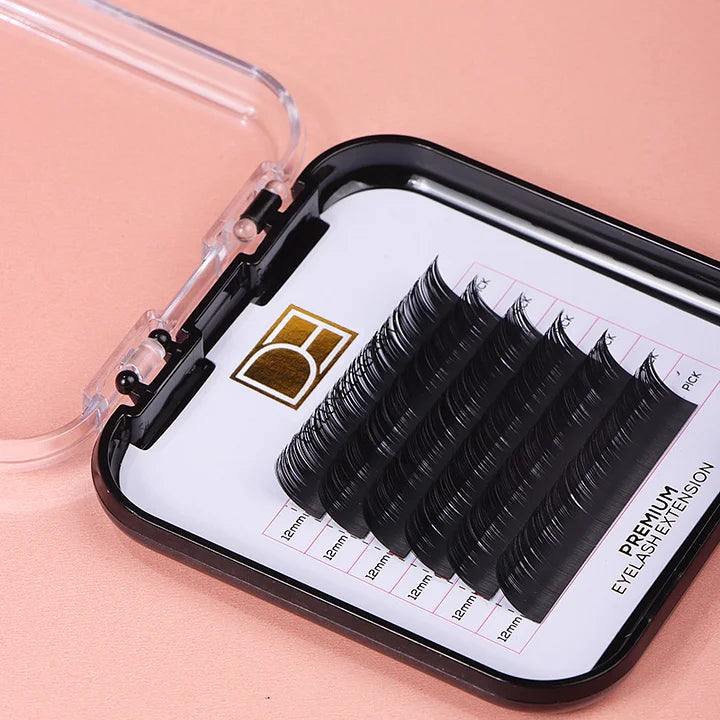 Extensions de Cils Individuelles DE® – 6 Rangées – Épaisseur 0,10 mm
