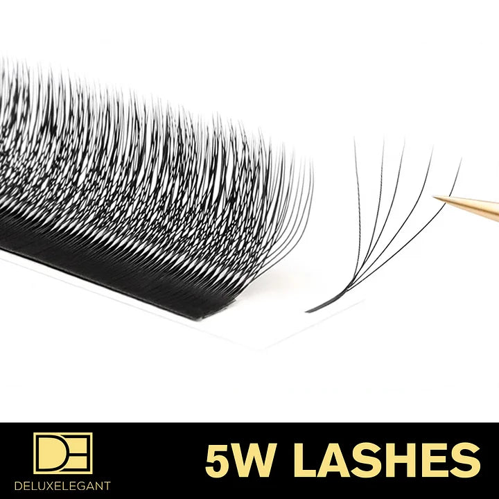 Extensions de Cils Volume 5W DE® – 12 Rangées – Longueurs Mixtes
