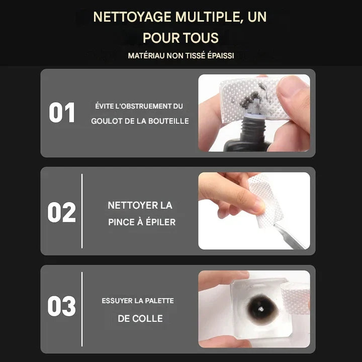 Lingettes pour Colle à Cils DE®