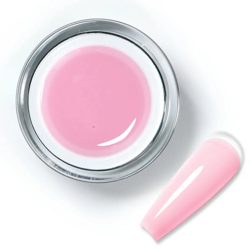 Gel de Construction Autoégalisant BHB-12 de Beautilux - Teinte Rose Nude pour une Manucure Élégante