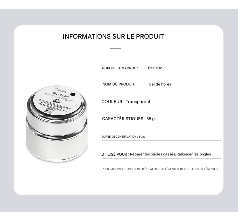 Gel Fibre Beautilux – Réparation & Renforcement