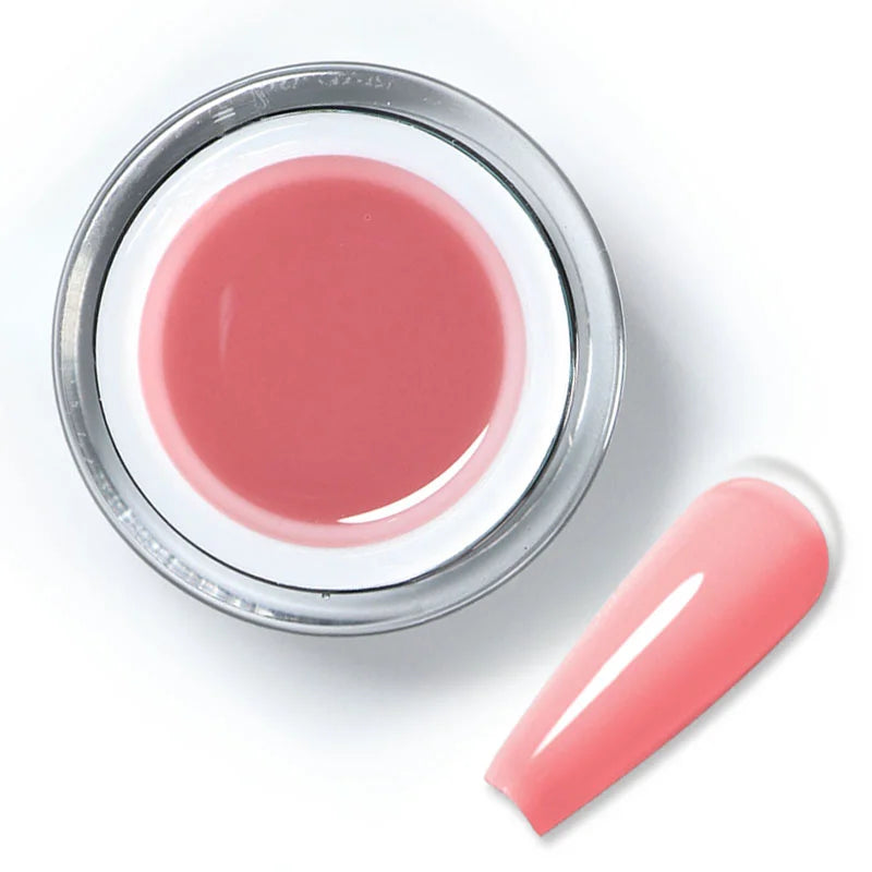 Beautilux BHB-11 Self-Leveling Builder Gel - Soft Coral Pink Shade for Natural Manicure