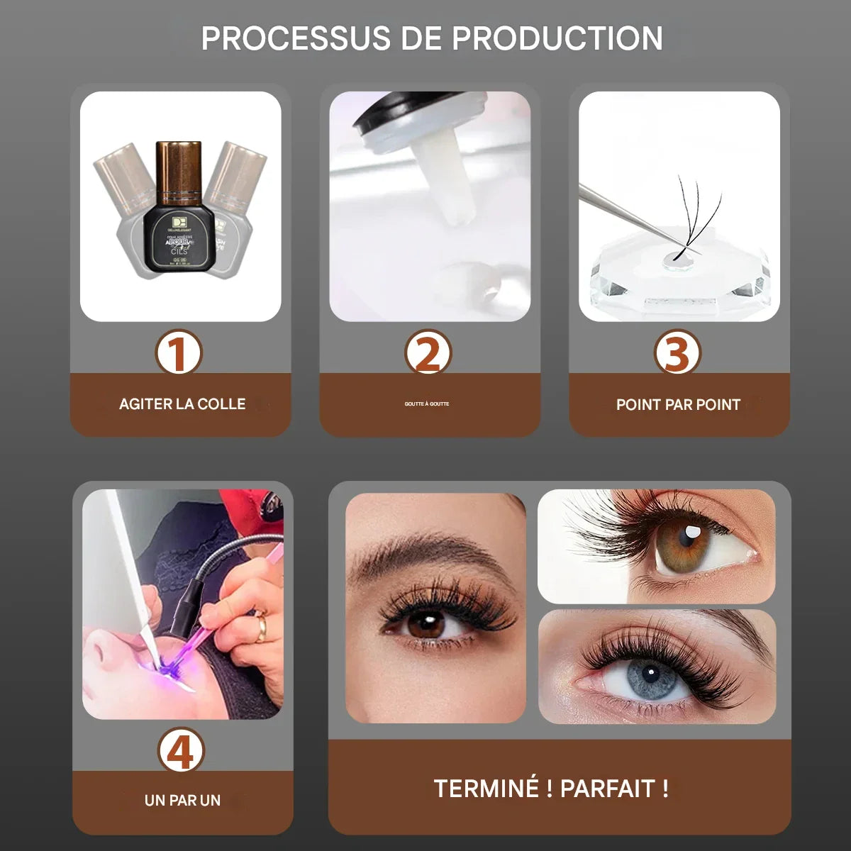 Colle à Cils UV DE® Crystal – 2,0 s – 8 ml