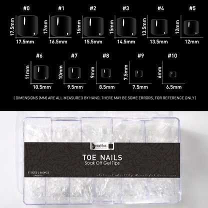 Beautilux Capsules pour Ongles d’Orteils
