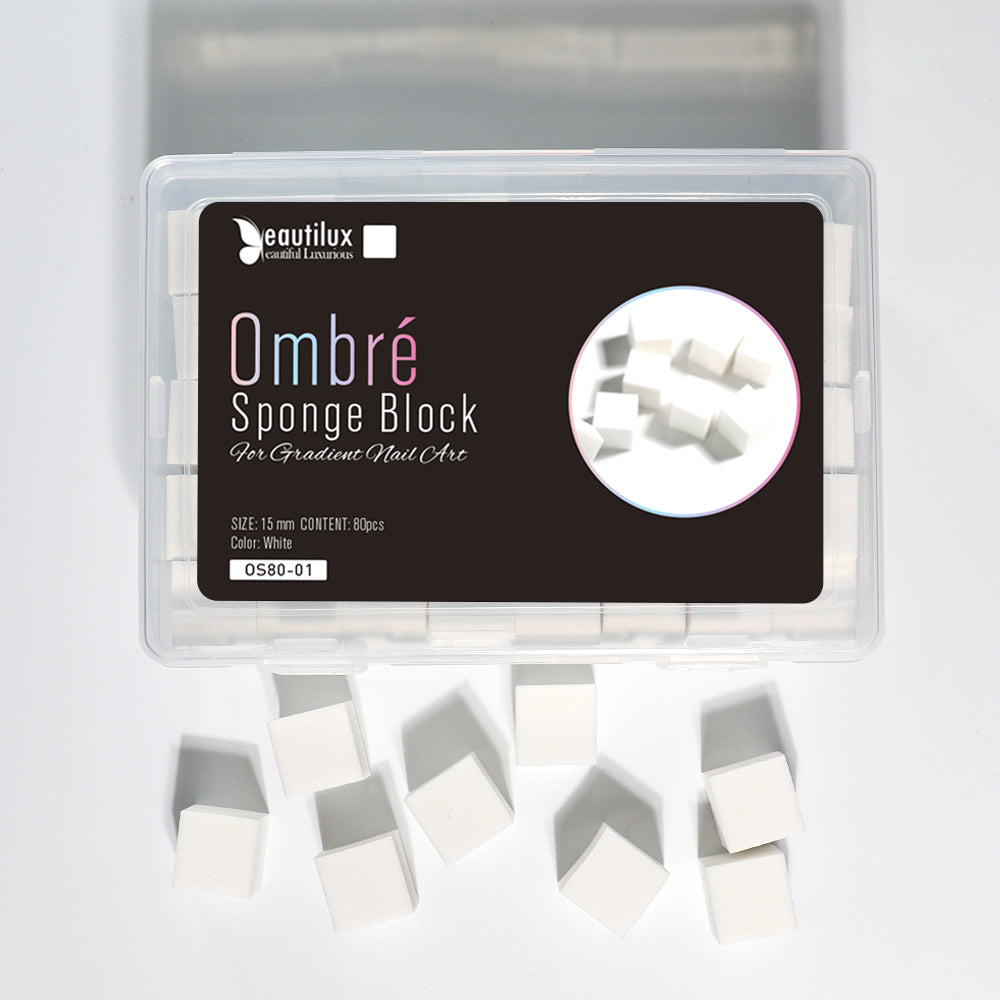 Bloc Éponge pour Nail Art Ombré – 80 pièces/boîte | Beautilux