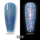 Vernis Gel Semi-Permanent 2-en-1 Beautilux – Réfléchissante brillante pailletée – 10ml